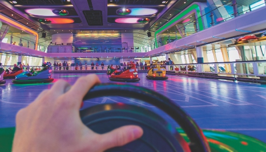 bumper cars on anthem of the seas