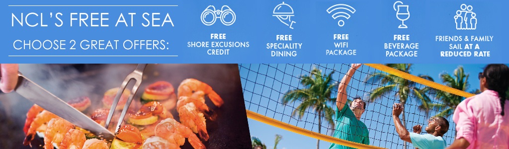 norwegian cruise lines free at sea