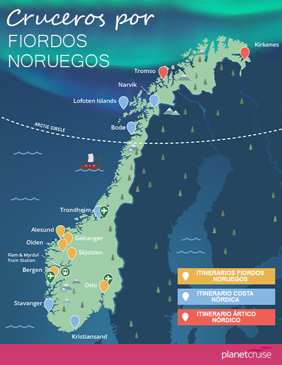 Descubre Fiordos noruegos