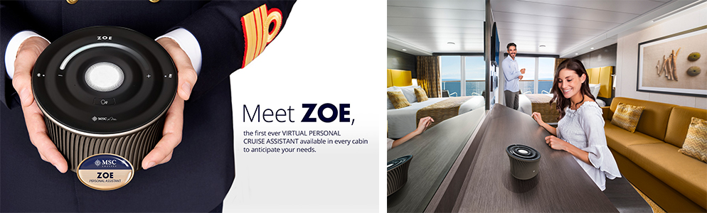 MSC cruises zoe technology
