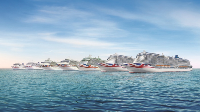 P&O Cruises fleet which sails from Southampton